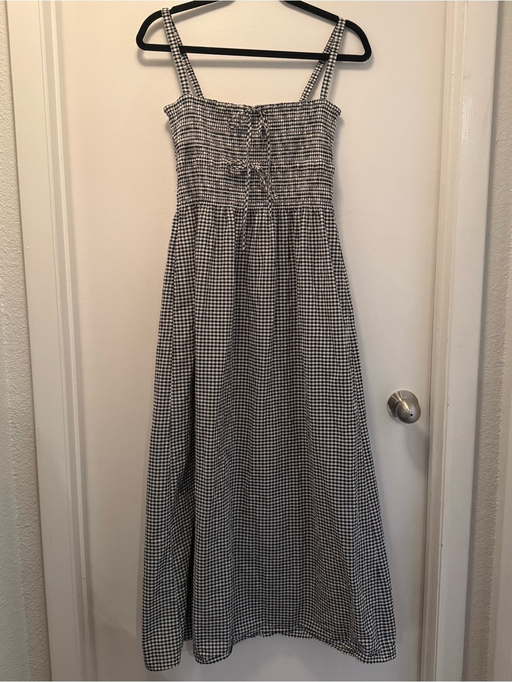 Hill House Home The Larissa Nap Dress in Black/Sand Gingham | Small | SOLD OUT - Picture 7 of 15